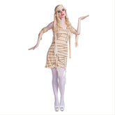 Women Personality 3D Style Mummy Halloween Cosplay Costumes Stage Performance Dress - INSWEAR
